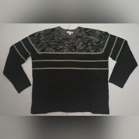 beachlunchlounge Women's Large Leopard Grey Brown Lightweight Crew Neck Sweater - Picture 7 of 7